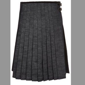 JW Anderson X Topshop denim pleated skirt